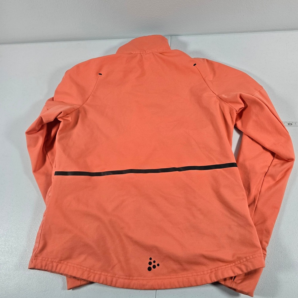 Craft Sportswear Women M Coral Orange Hybrid Full Zip Running Jacket 1907697 - Picture 3 of 8